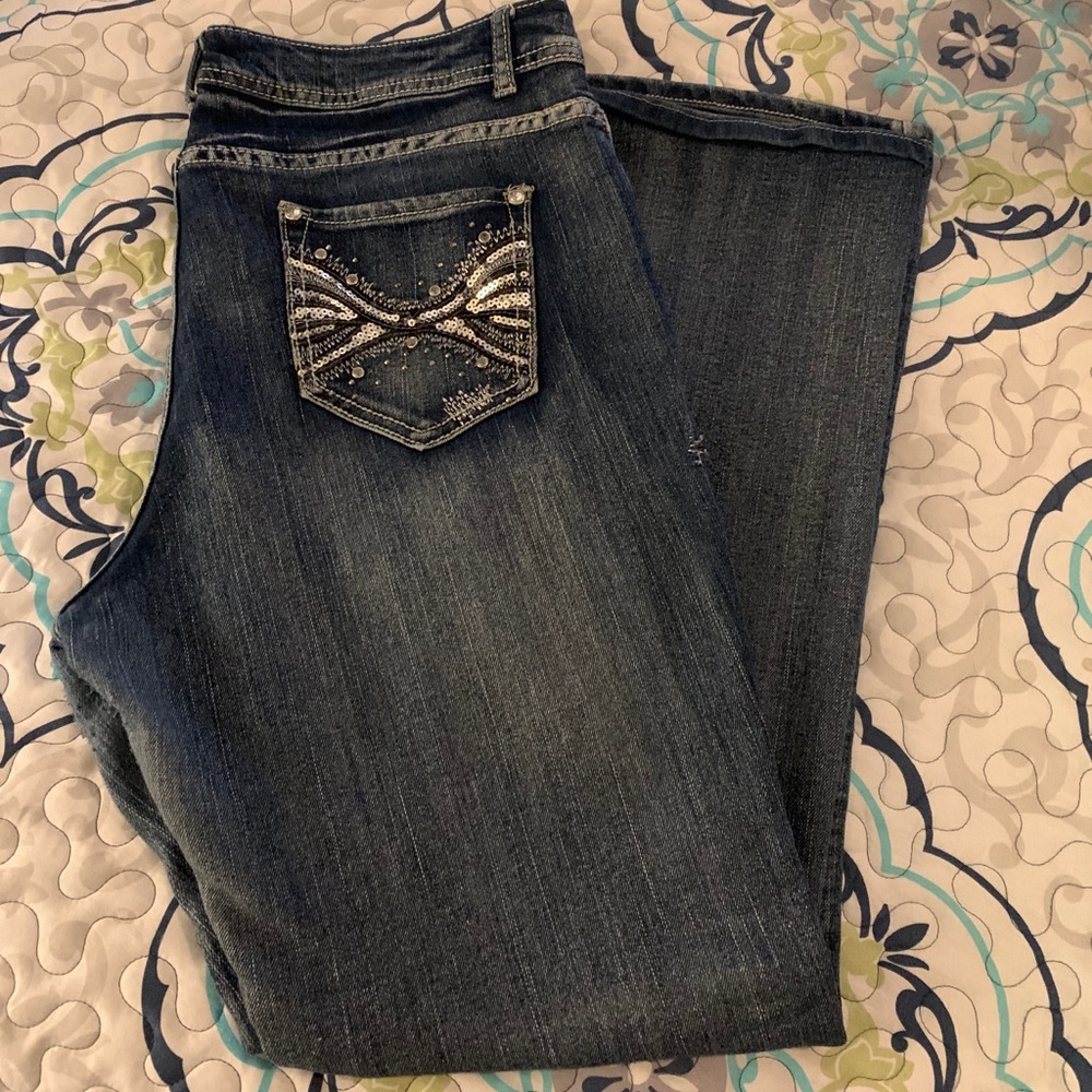 Roz&Ali embellished jeans